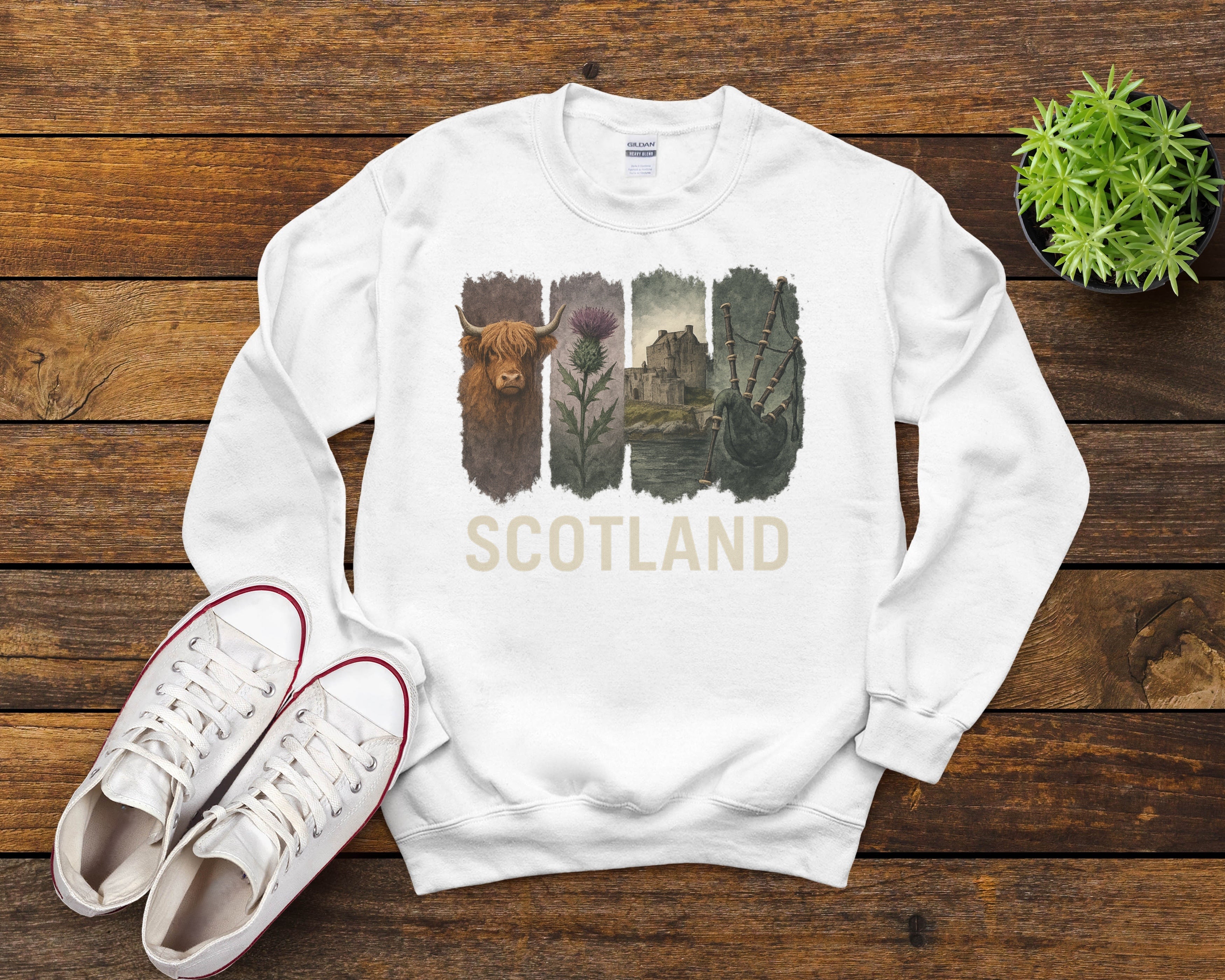 Scotland Brushstroke Watercolor Sweatshirt