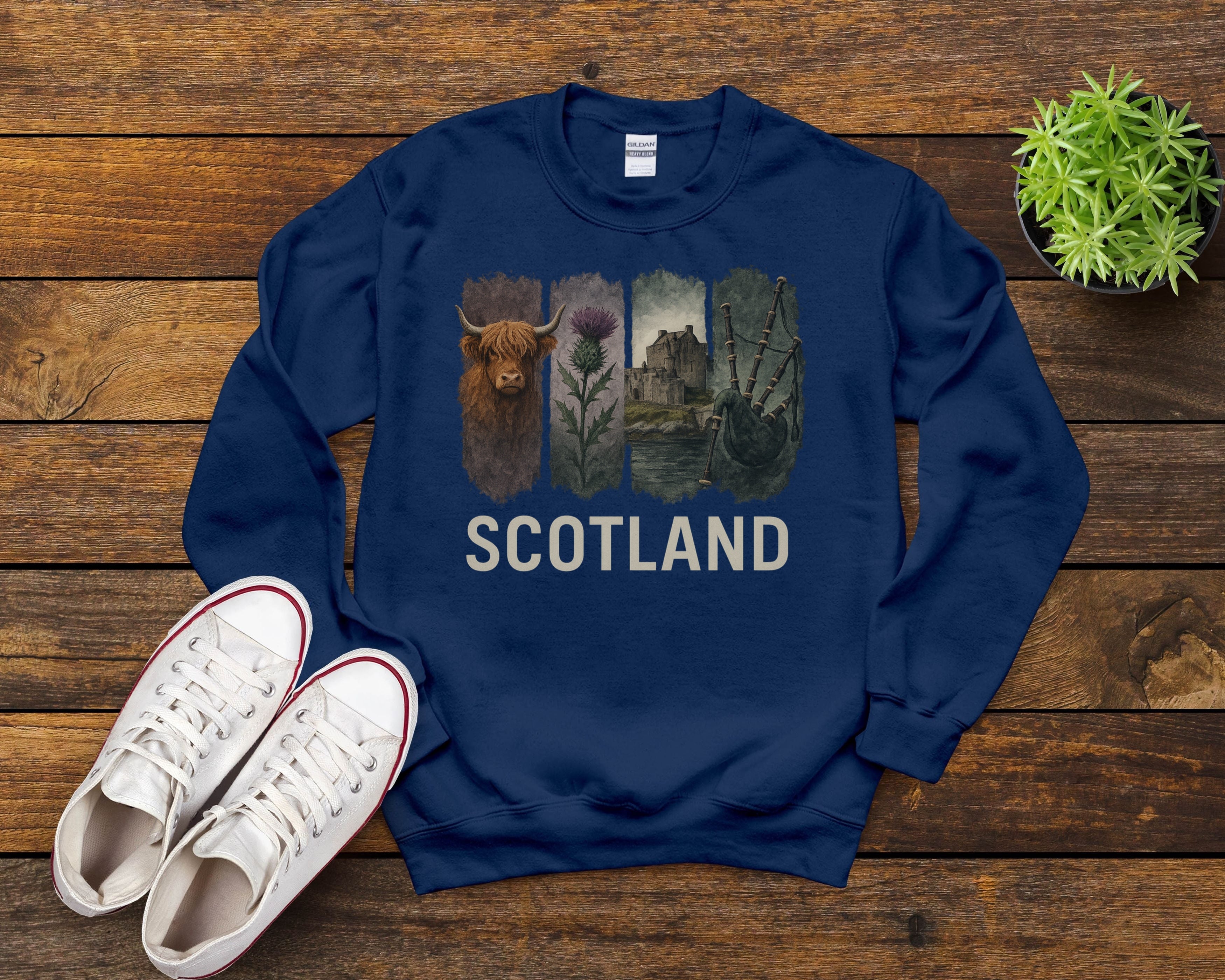 Scotland Brushstroke Watercolor Sweatshirt