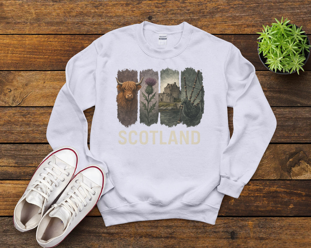 Scotland Brushstroke Watercolor Sweatshirt