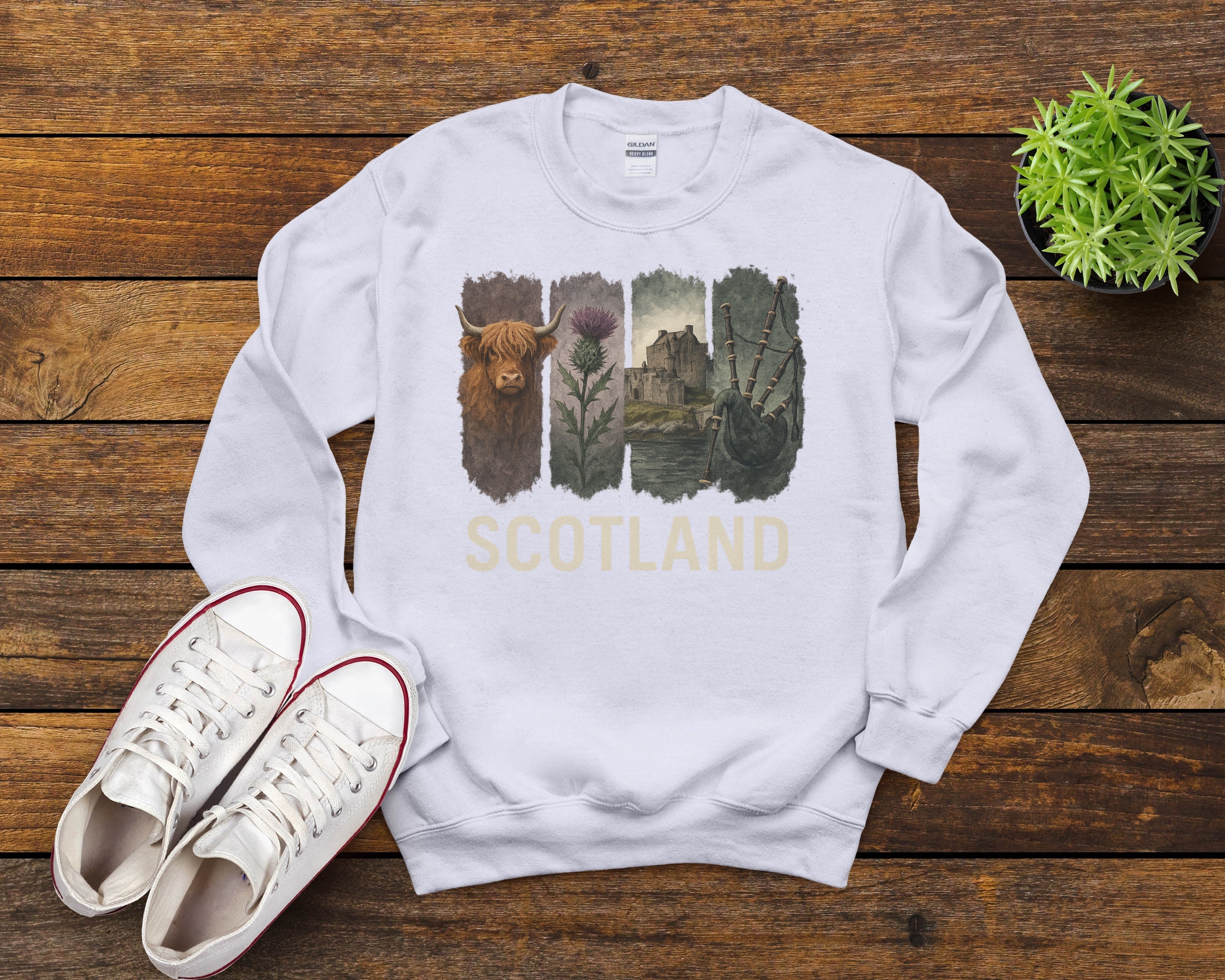 Scotland Brushstroke Watercolor Sweatshirt