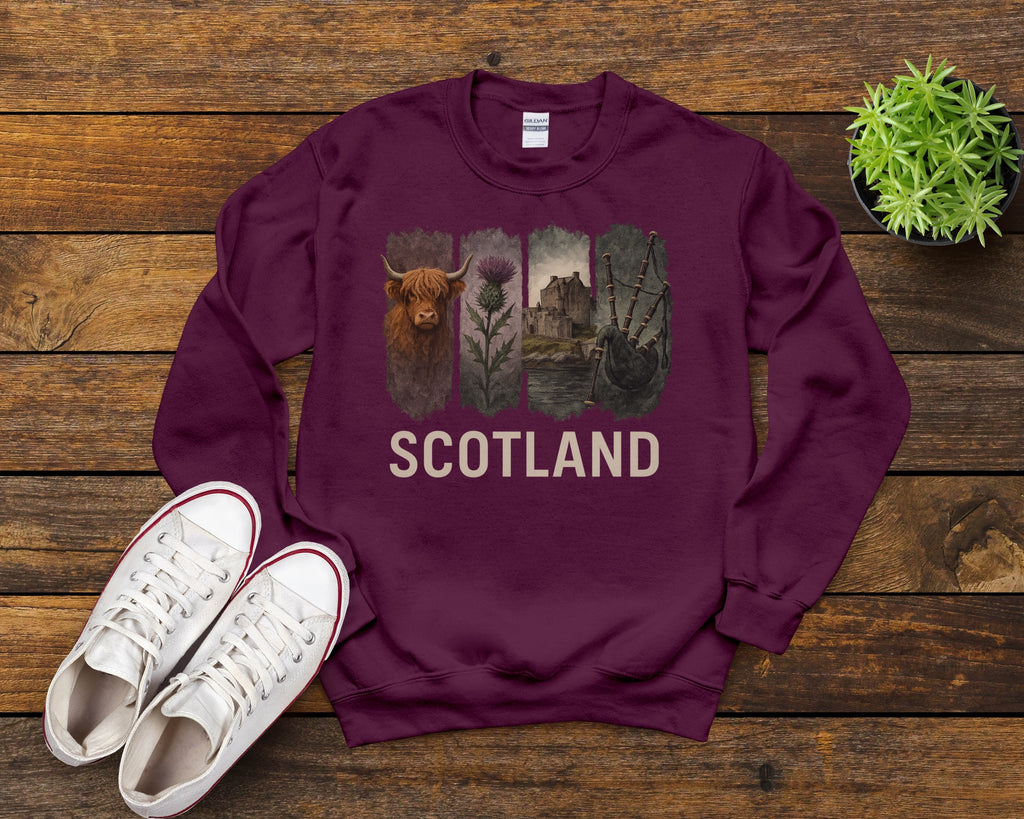 Scotland Brushstroke Watercolor Sweatshirt
