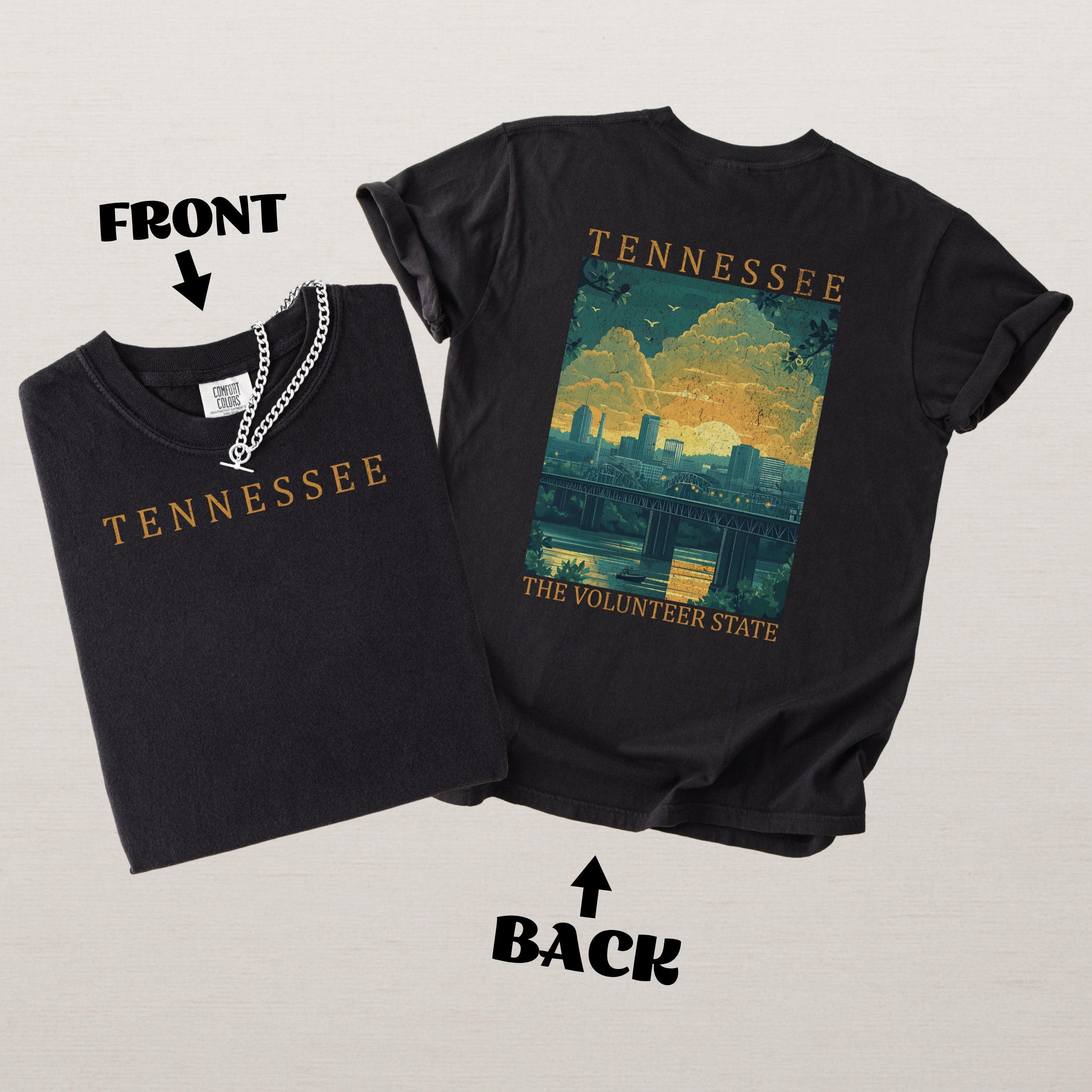 Tennessee Scenic Poster Comfort Colors Shirt