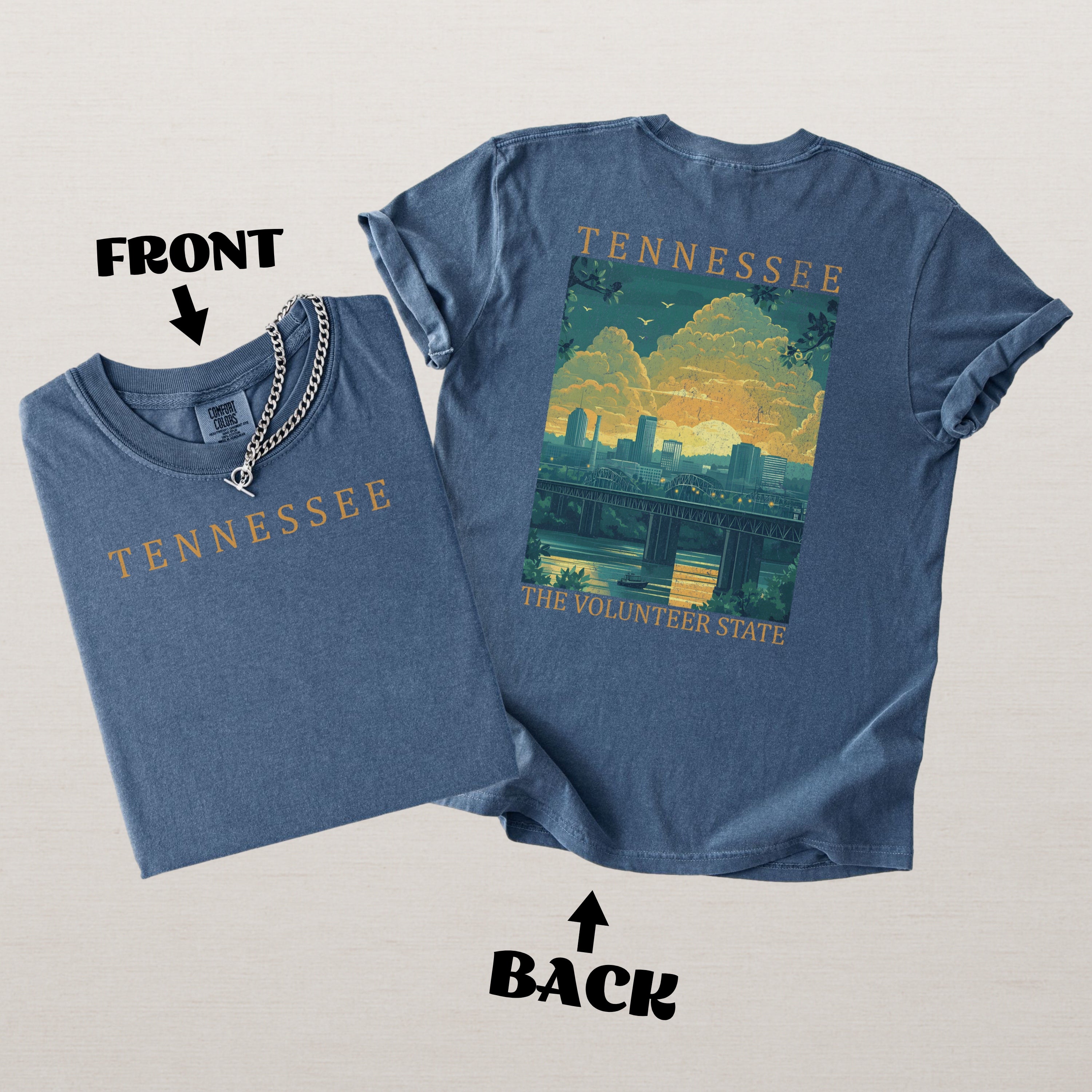 Tennessee Scenic Poster Comfort Colors Shirt