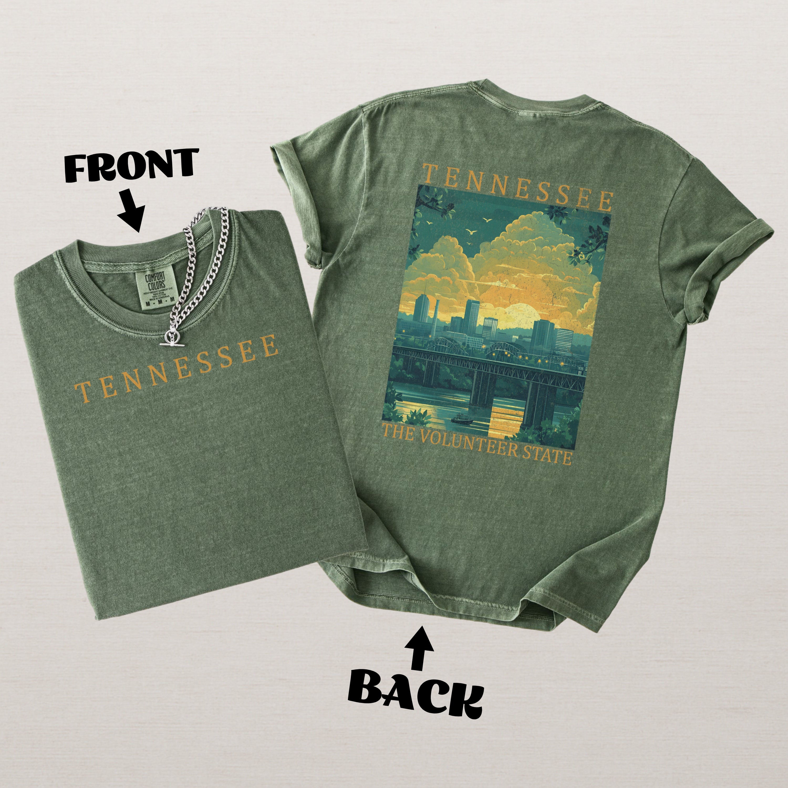 Tennessee Scenic Poster Comfort Colors Shirt