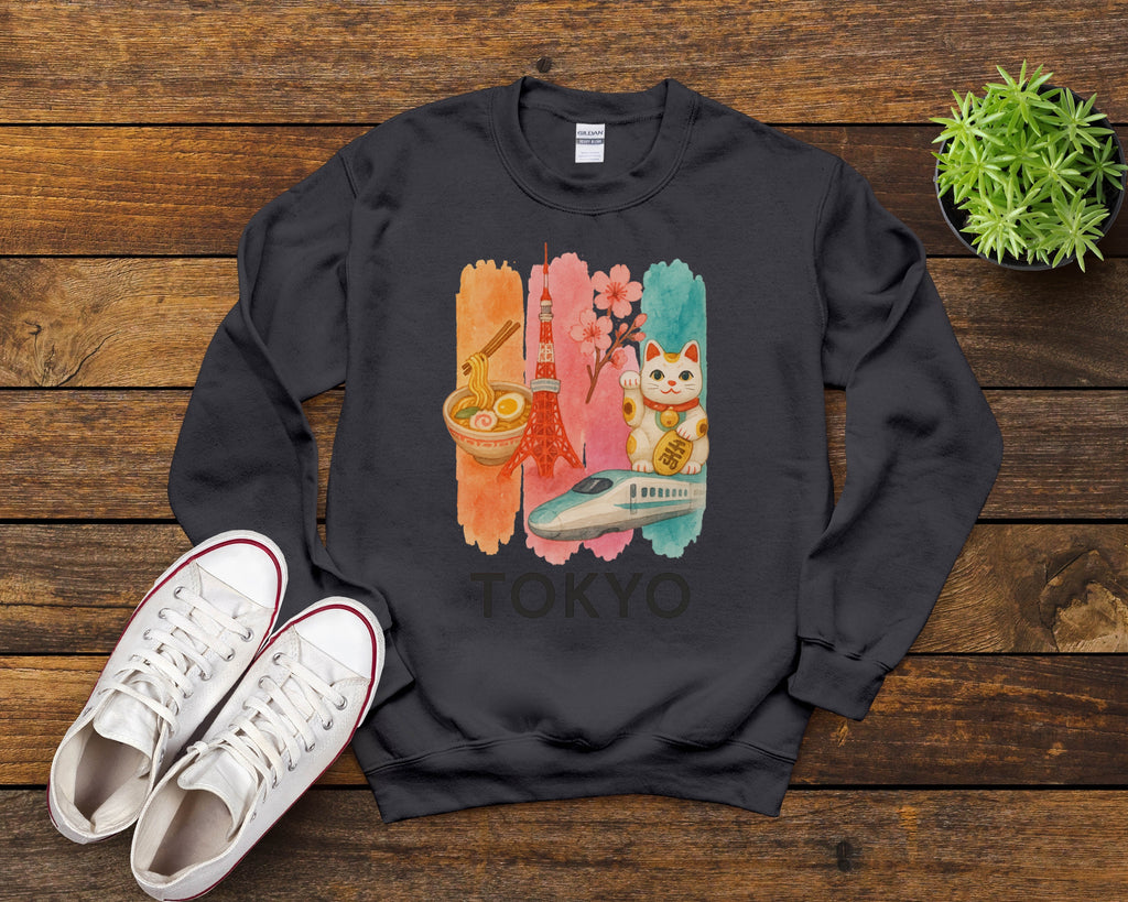 Tokyo Brushstroke Watercolor Sweatshirt