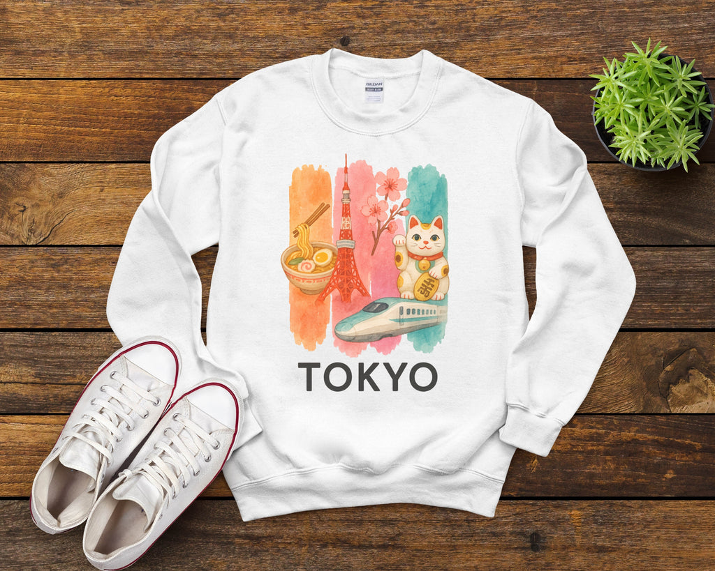 Tokyo Brushstroke Watercolor Sweatshirt