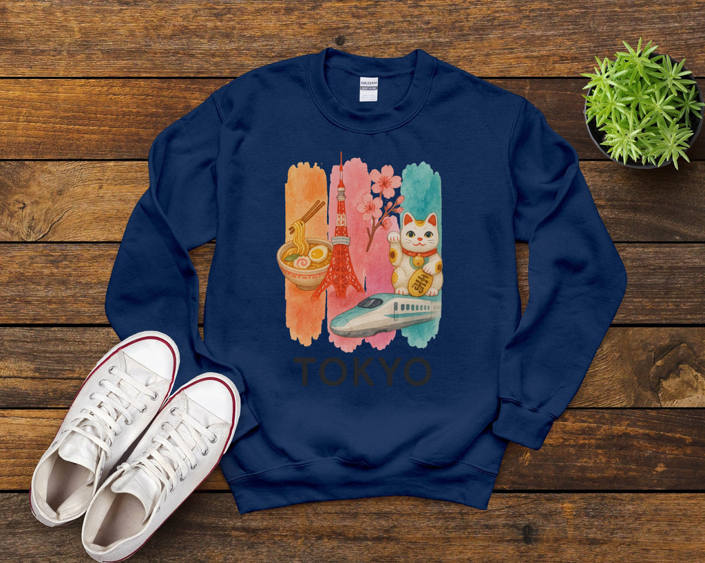 Tokyo Brushstroke Watercolor Sweatshirt