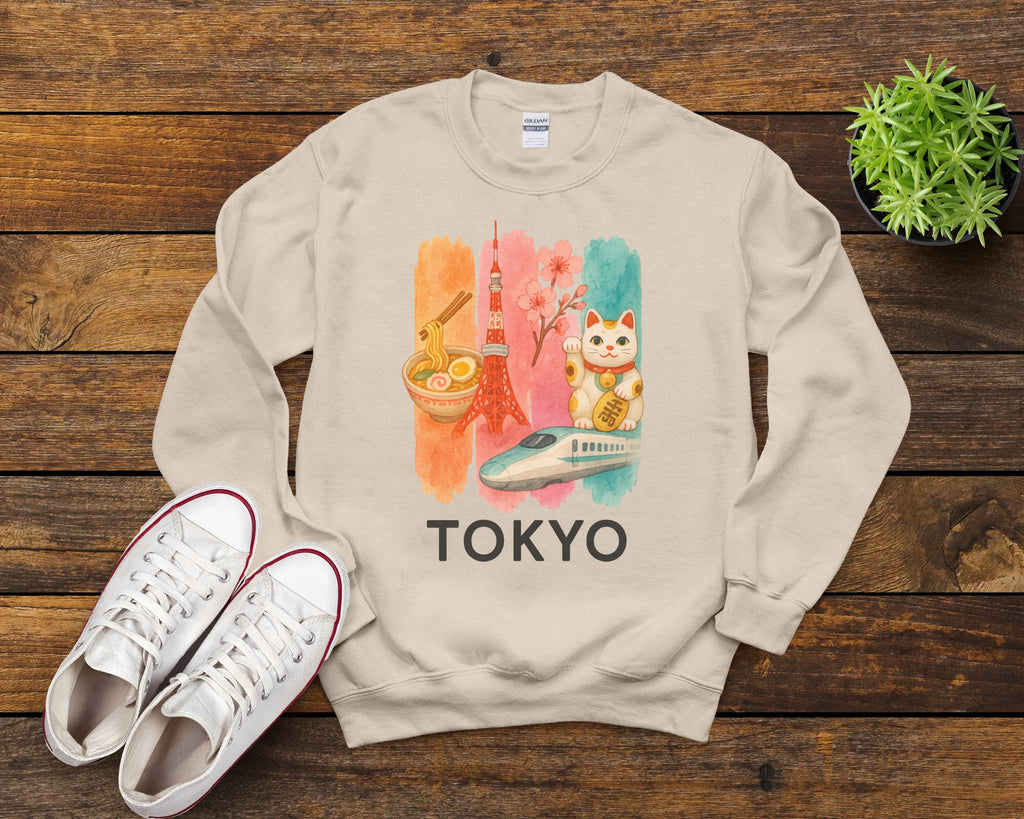 Tokyo Brushstroke Watercolor Sweatshirt