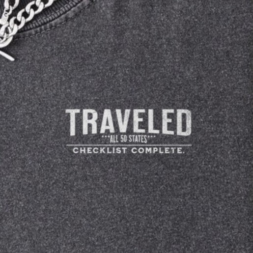 Traveled All 50 States Checklist Shirt – Vintage USA Travel Souvenir | Comfort Colors 1717