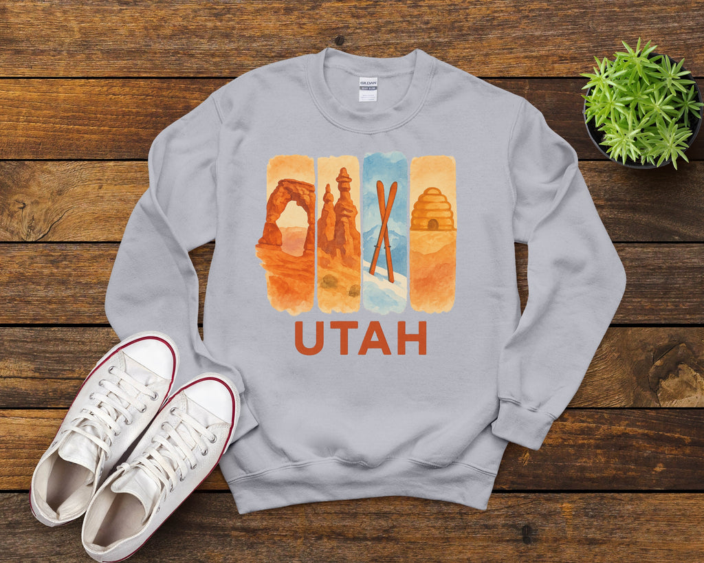 Utah Brushstroke Watercolor Sweatshirt