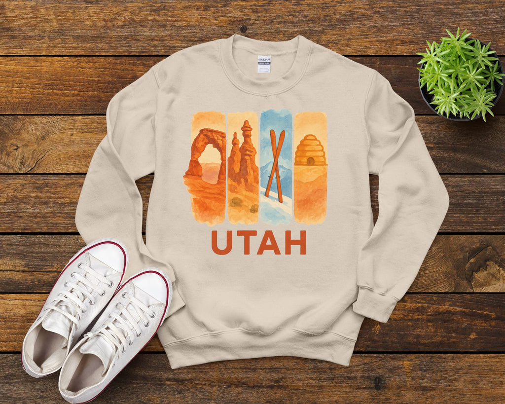 Utah Brushstroke Watercolor Sweatshirt