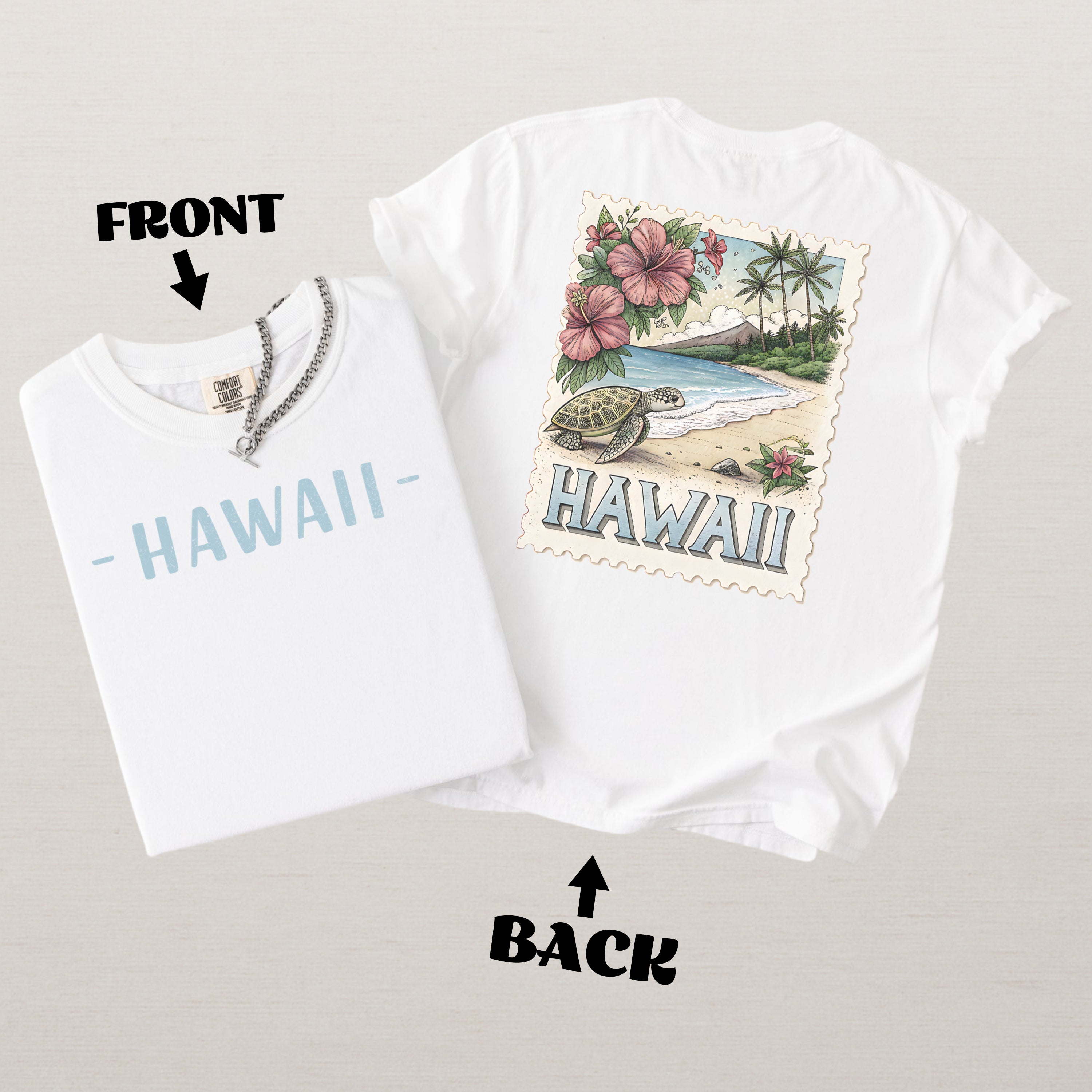 Vintage Hawaii Comfort Colors Retro Travel Stamp Souvenir T-Shirt