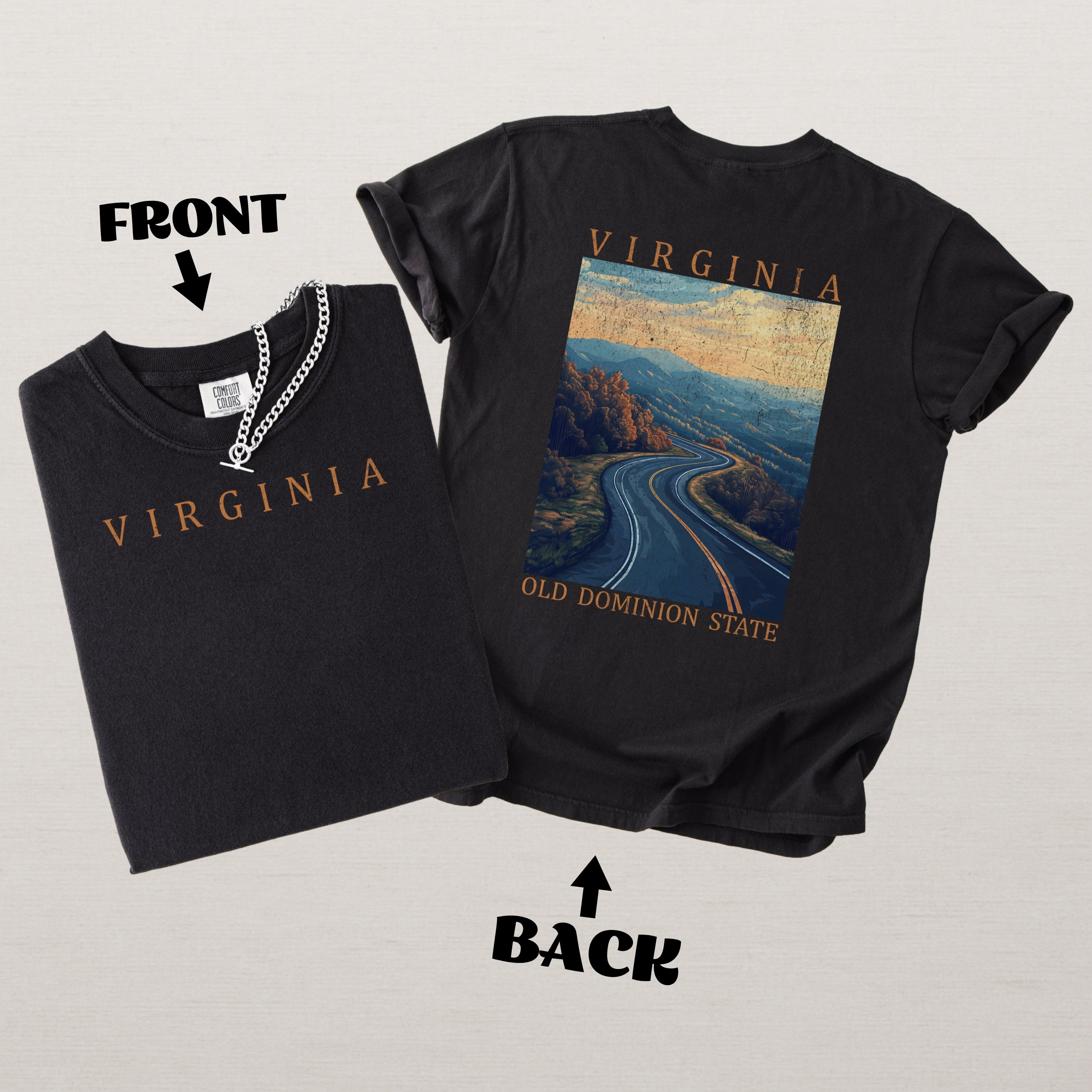 Virginia Scenic Poster Comfort Colors Shirt