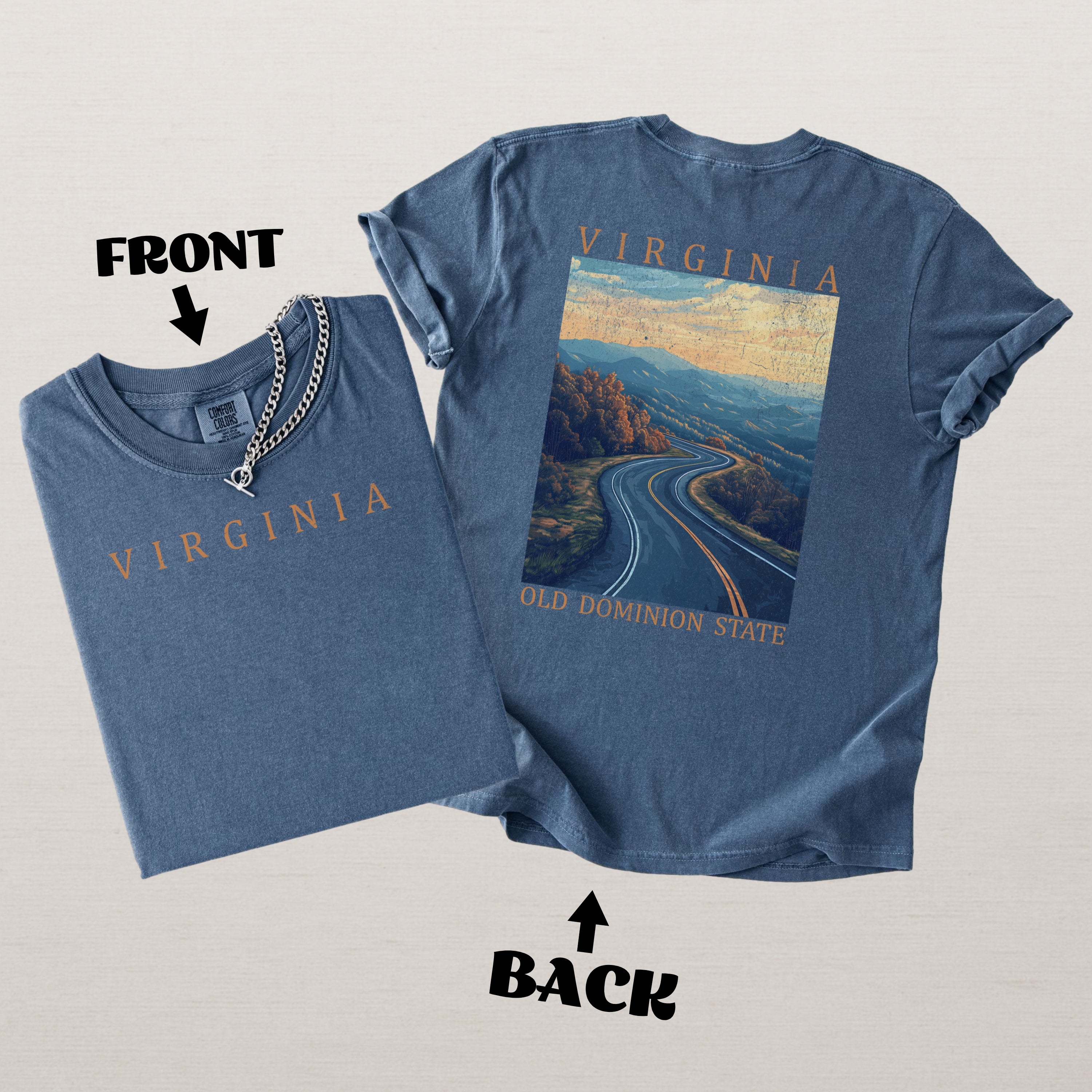 Virginia Scenic Poster Comfort Colors Shirt