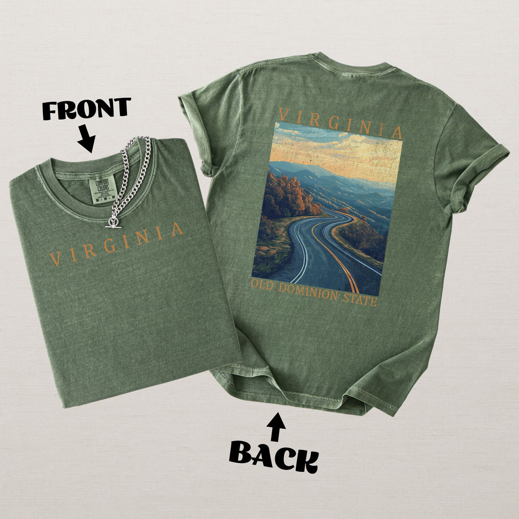 Virginia Scenic Poster Comfort Colors Shirt