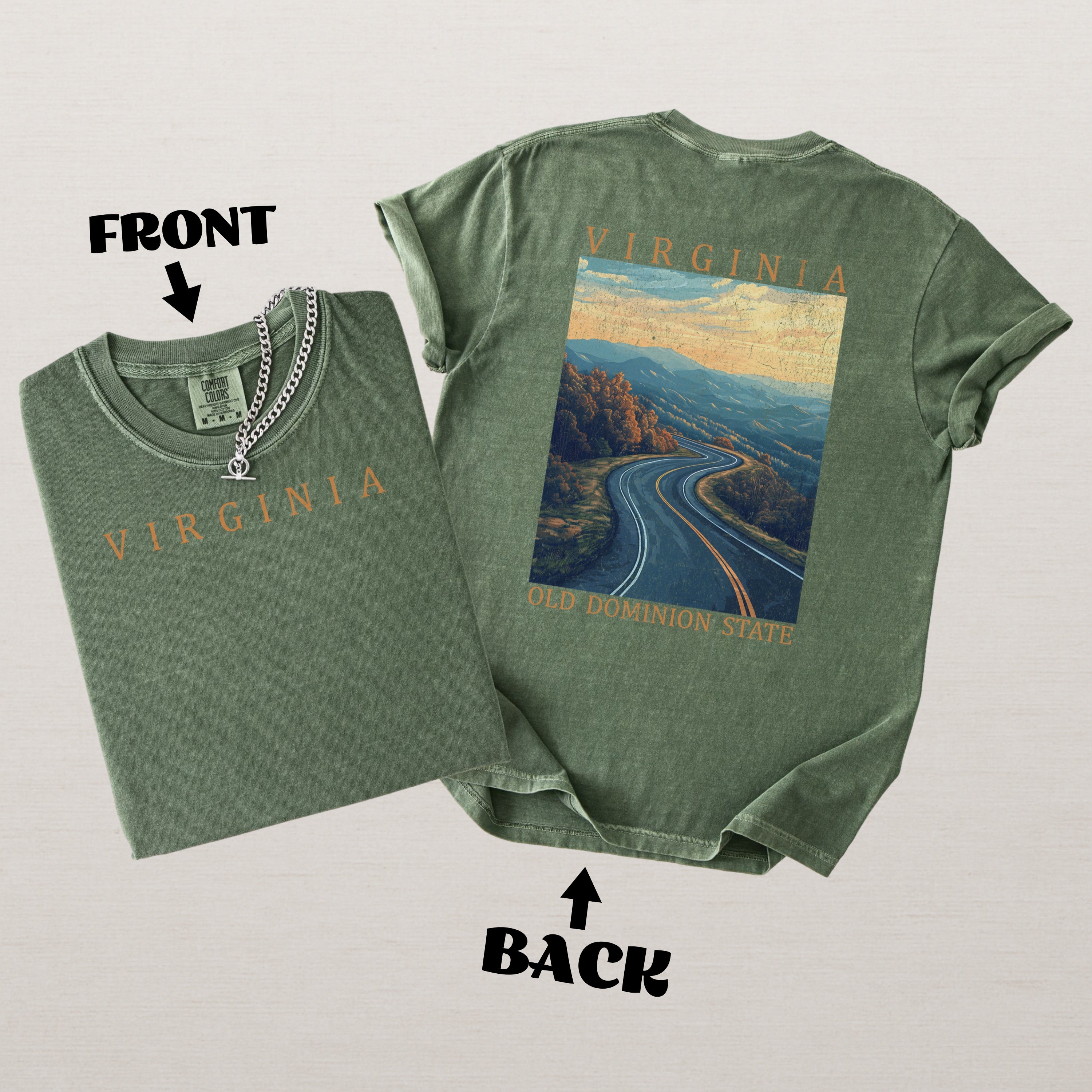 Virginia Scenic Poster Comfort Colors Shirt